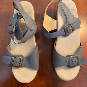Dansko Sanita Clog Sandal Greyish Blue Size 7 (EU 37)